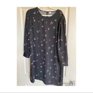 Old Navy floral long sleeve sheath dress